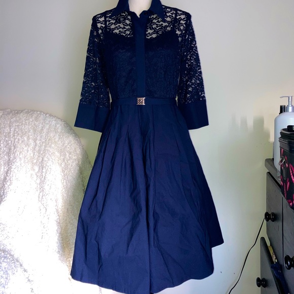 Retro Lace Dress - Picture 3 of 12